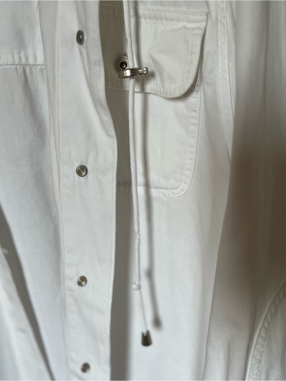 Vintage White Hooded Utility Jacket - Picture 8 of 8